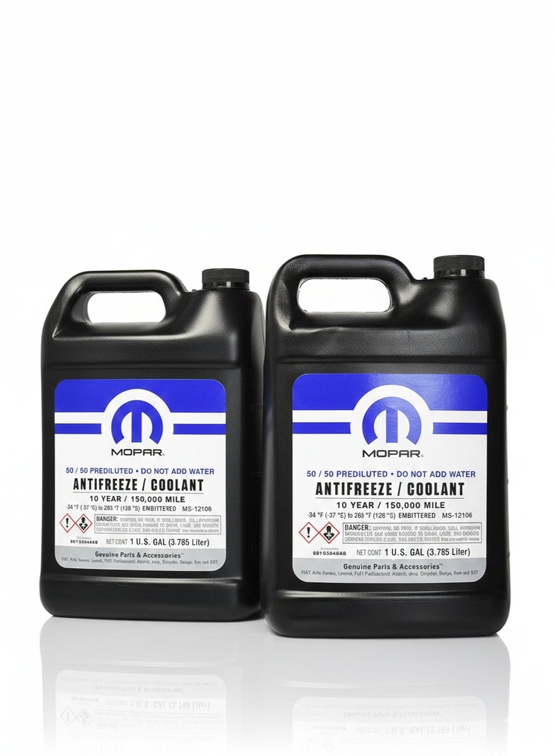 سائل تبريد/مانع تجمد موبار الأصلي مخفف بنسبة 50/50 – سعة 2 جالون (طقم من قطعتين)